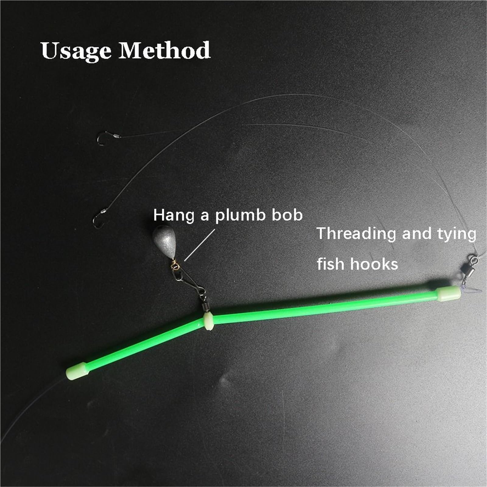 Angel-Anti-Verwicklungs-Boom-Röhre 50Pcs Leucht Angeln Rohr Balance Halterung Anti Verwicklung Boom Mit Platinen Snap Wirbel