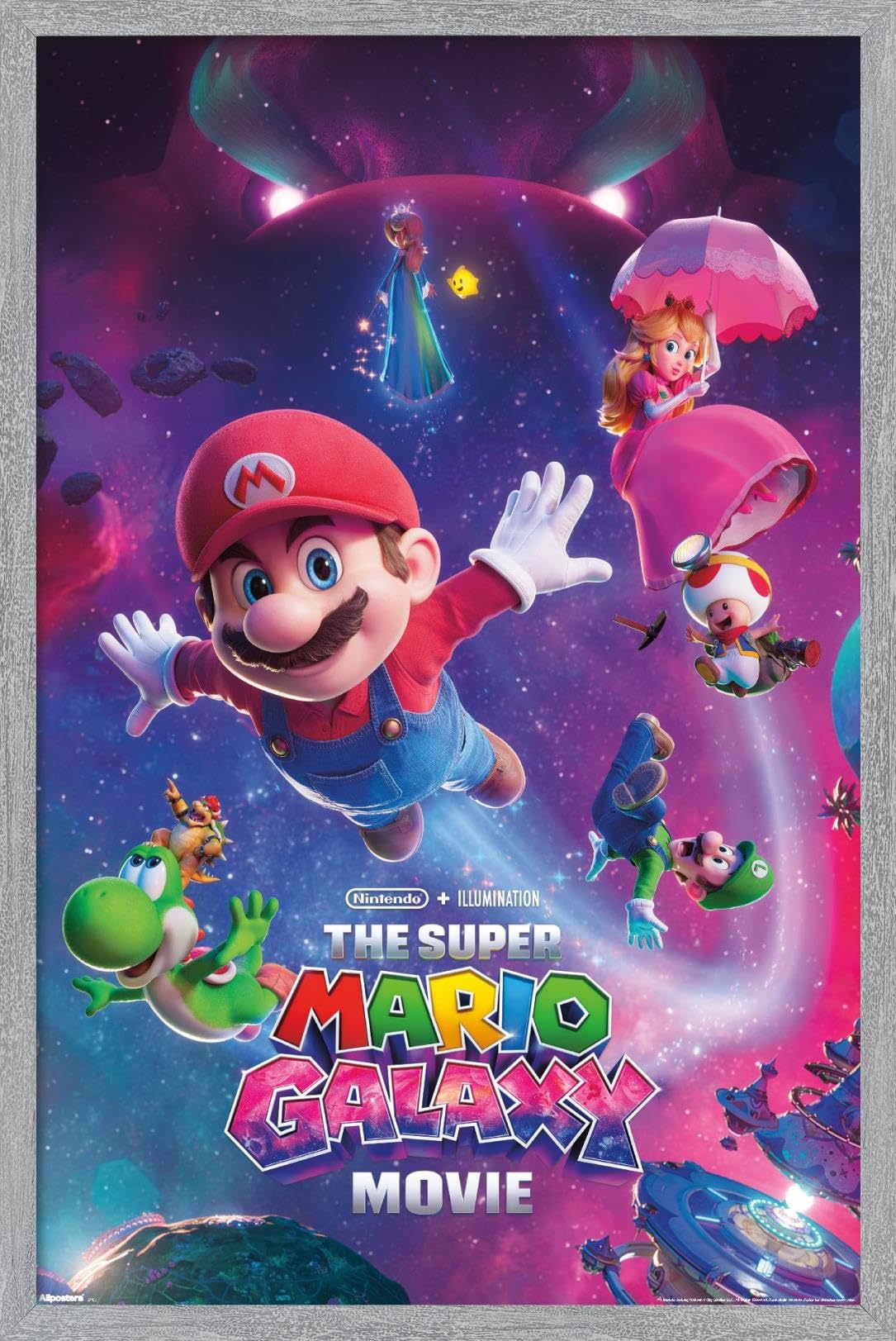 Nintendo The Super Mario Galaxy Movie (2026) - Key Art Wall Poster, 34L" x 22.4W", Unframed Version — view 9