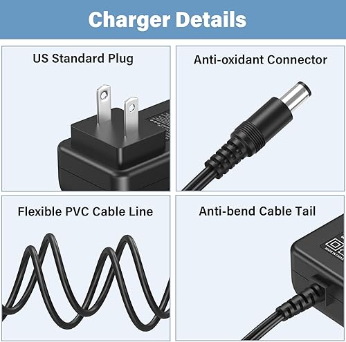 Miniatura 5 de Cable de alimentación para Black Decker 7.2V para Black Decker 9099KC 9099KCB 9099KCB-VA BDC752 BDC752K FS9099 Taladro inalámbrico, adaptador de