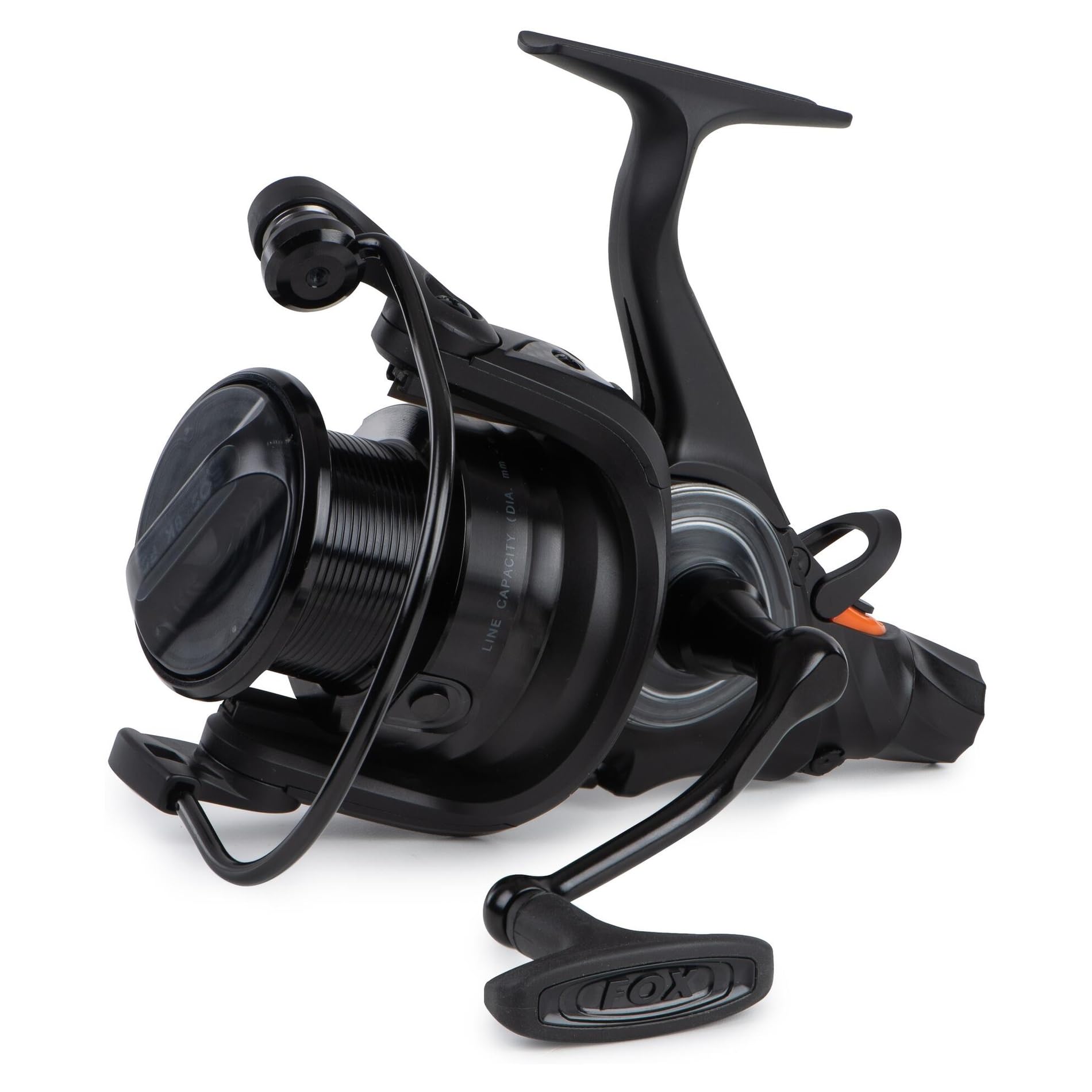 Fox EOS 8000 FS | Free Spool Carp Fishing Reel Allows the Fish to Take Line Freely | for Small Waters and Stalking | Cap 300m of 0.30 | 5x Ball Bearings | 1x Roller Bearing | Weight 444g | Code CRL105