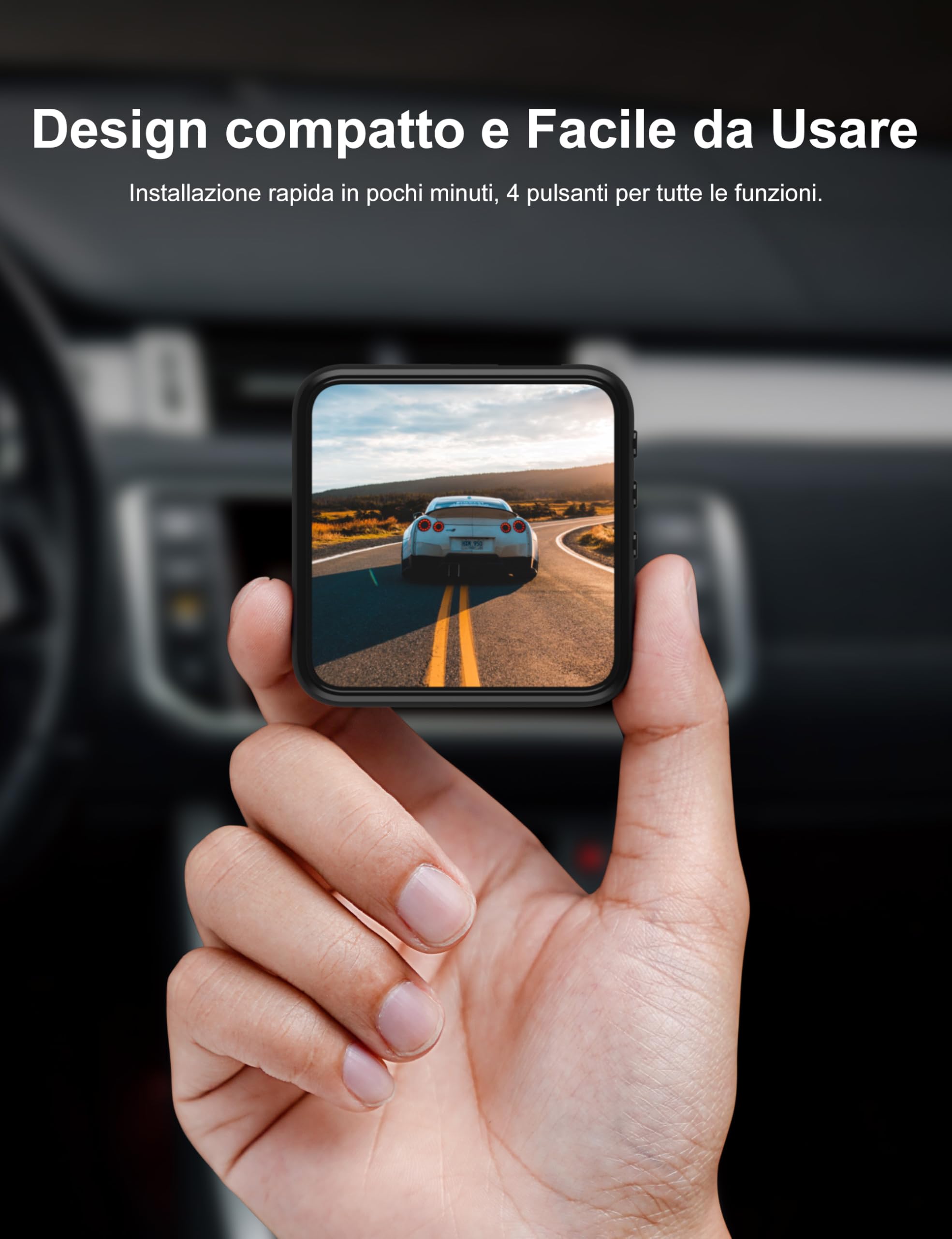 iZEEKER 2.5K Dash Cam Auto Fronte Retro, Scheda 32GB Pratuita, 1440P+1080P FHD Telecamera per Auto, Doppia Dashcam Auto 170° Grandangolo, G-Sensore, Visione Notturna, WDR, Monitor di Parcheggio