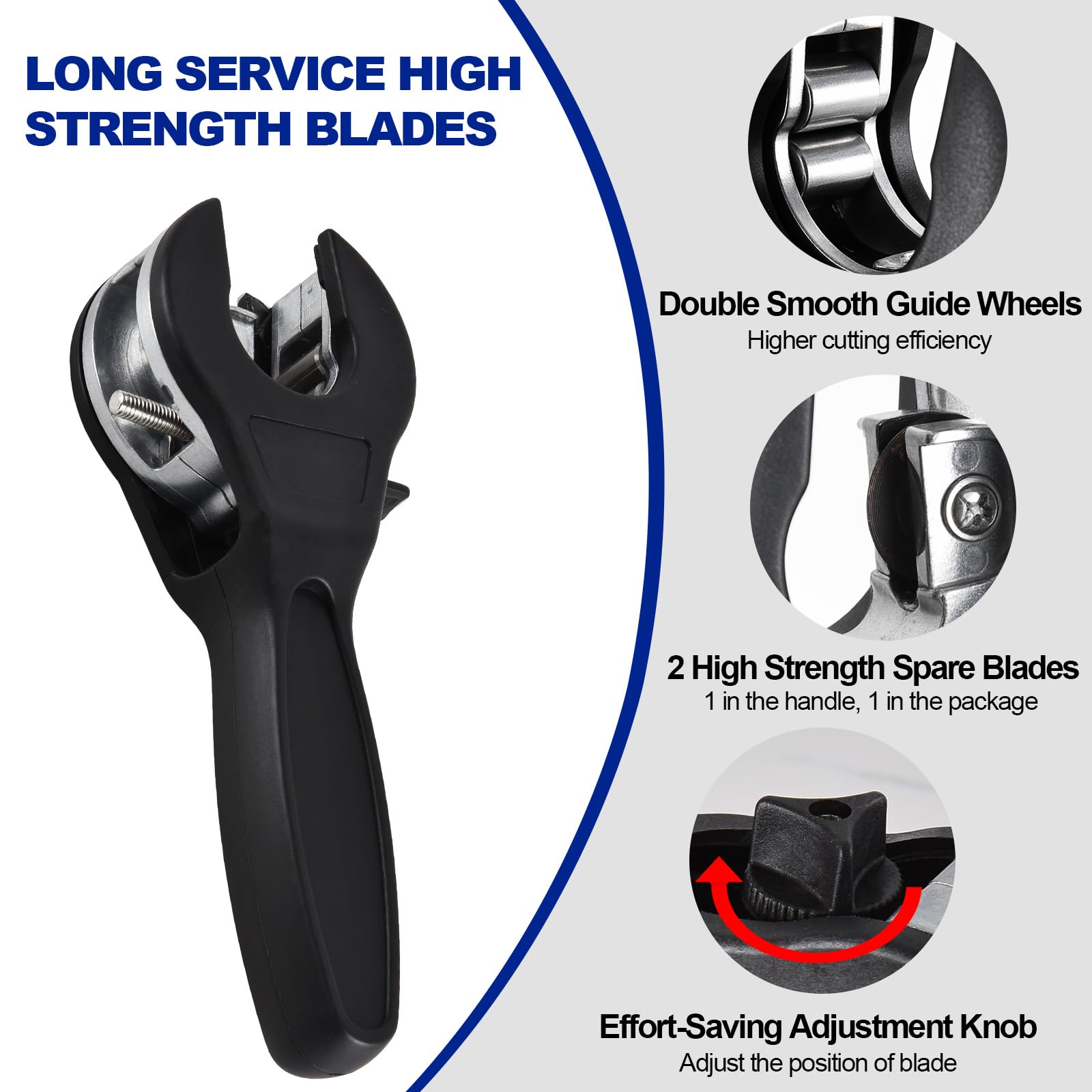 Compact Ratcheting Pipe Cutter - Easy Pipe Cutting -3 Compact Ratcheting Pipe Cutter - Easy Pipe Cutting -3