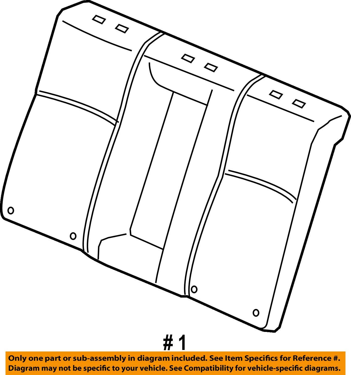 Honda Genuine 82127-T3V-A01 Seat Back Pad