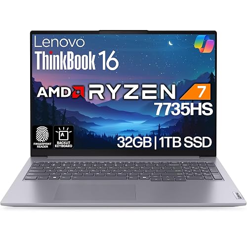 Lenovo ThinkBook 16 G7 Business Laptop Ryzen 7 32GB 1TB Win 11 Pro