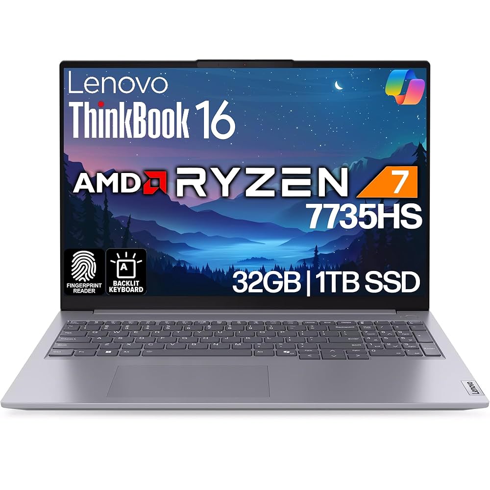 Amazon.com: Lenovo ThinkBook 16 G7 Business Laptop, 16” FHD+