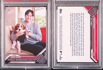 デコピンページ PSA10 2023 Topps Now 大谷翔平 愛犬 デコピン MVP受賞