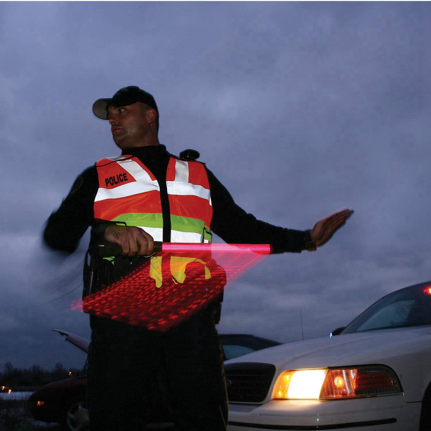 Paquet de 16 de Signalisation à LED de SéCurité RoutièRe de 21 Pouces pour Les Guides de Stationnement