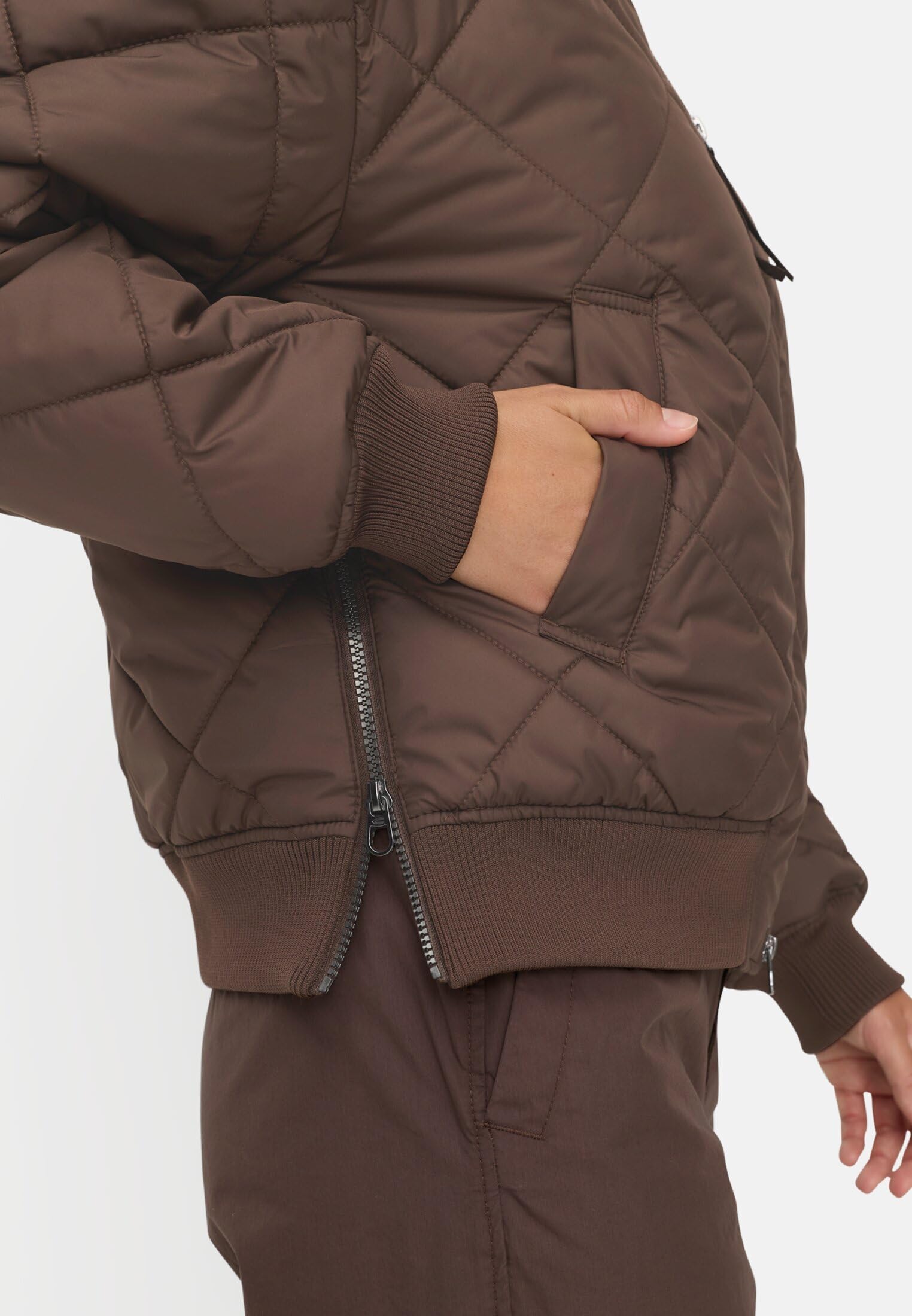 camel active Damen Bomberjacke mit bedrucktem Futter