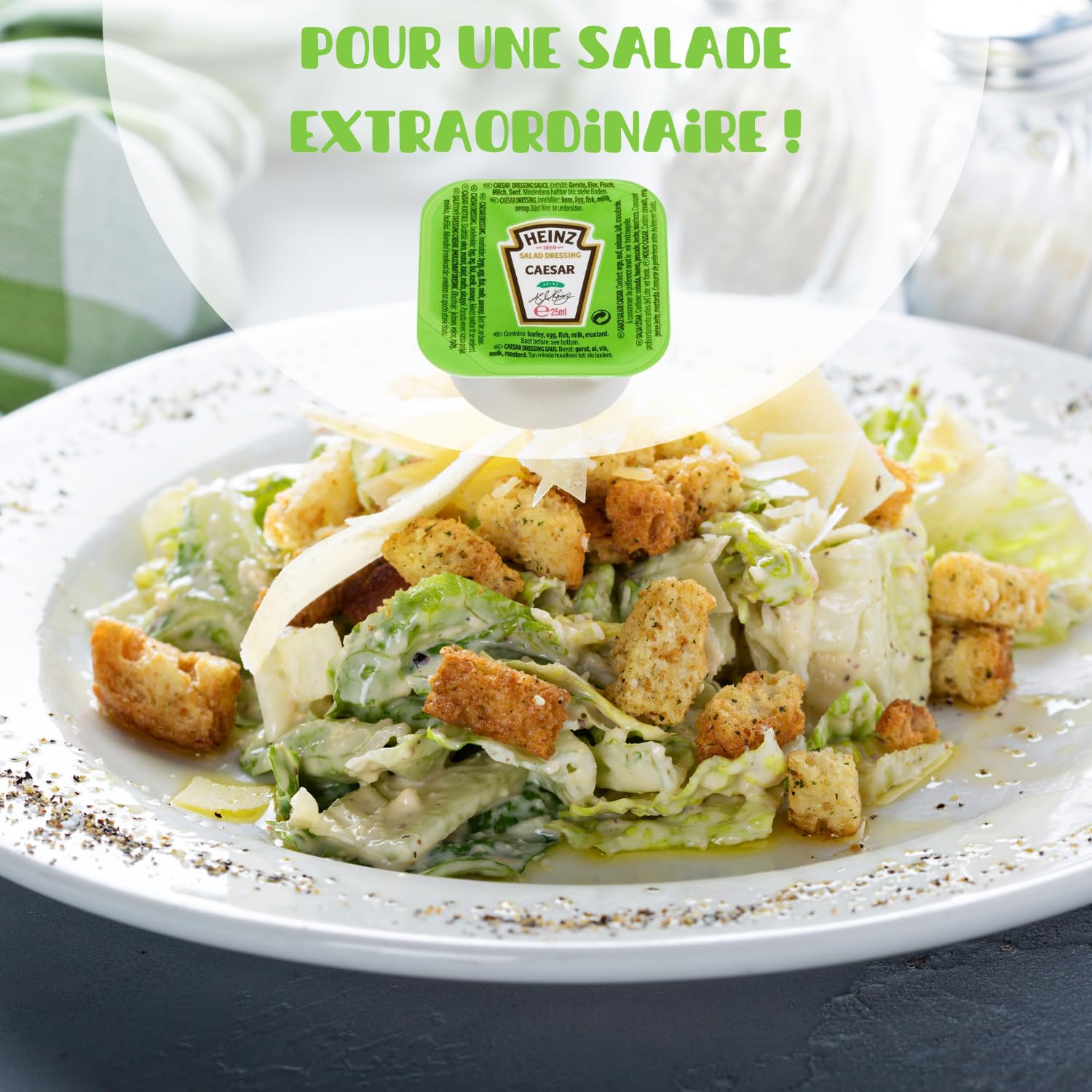 HEINZ | 50 coupelles de sauce CAESAR | Doses individuelles 25 g