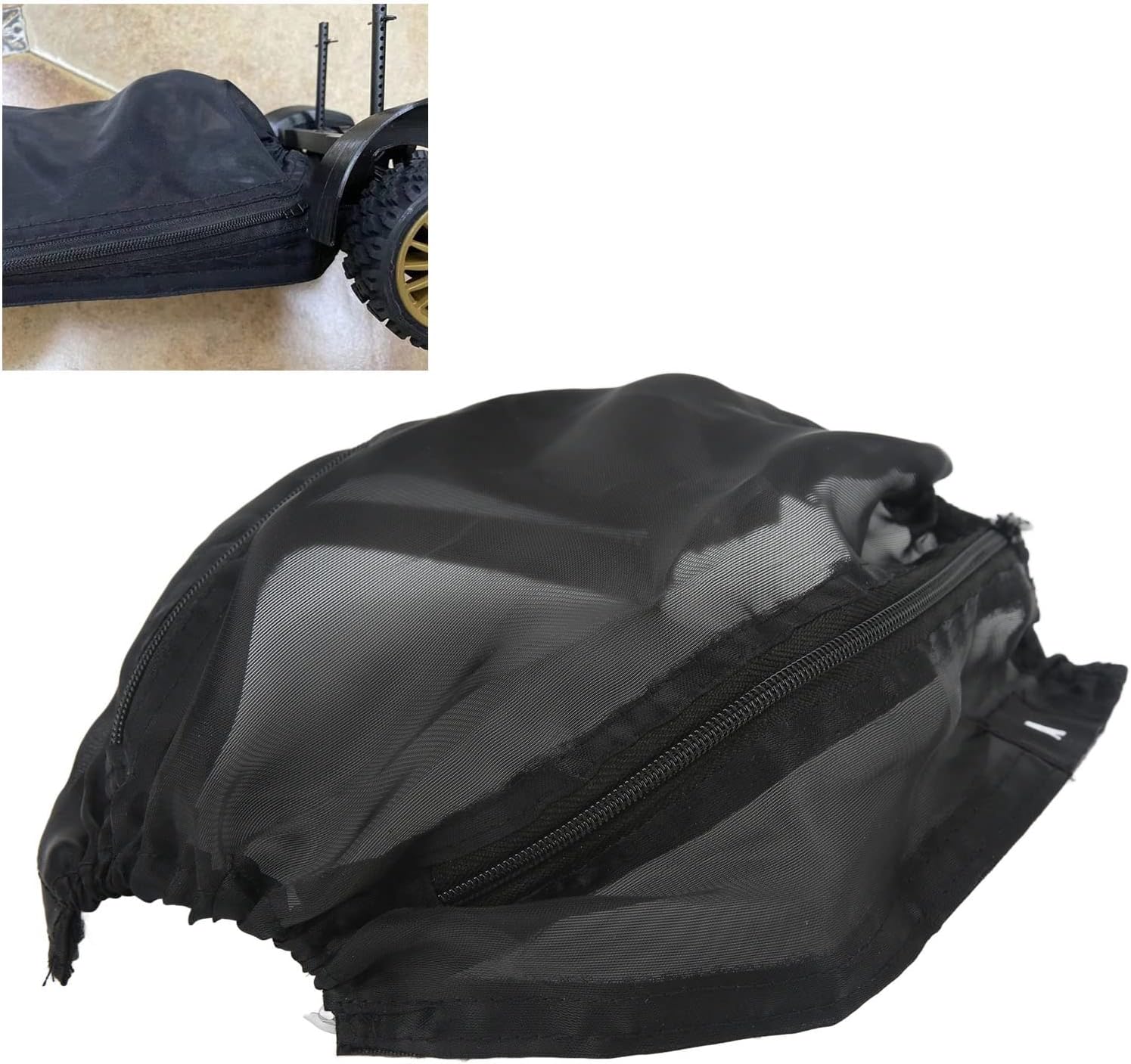 RC Chassis Dust Cover, Nylon Breathable from Mud Sands Snow, Fit for TT01 TT02 1/10 RC Car A