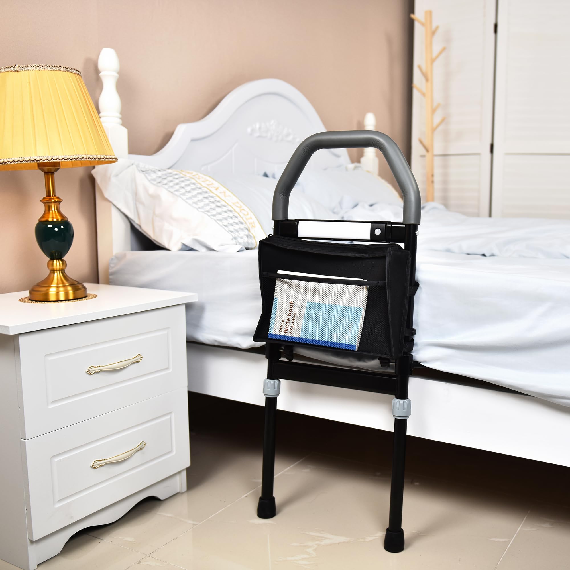 Sponde Letto Anziani Anticaduta – Barriera Letto per Adulti – Sponda Letto Matrimoniale Universale – Sbarra di Sicurezza Robusta e Facile da Montare – Protezione Letto per Anziani