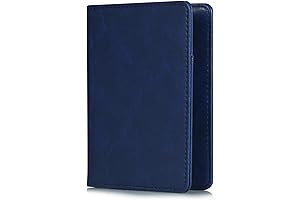 EpicGadget Navy Blue Passport Holder: Secure Travel Companion