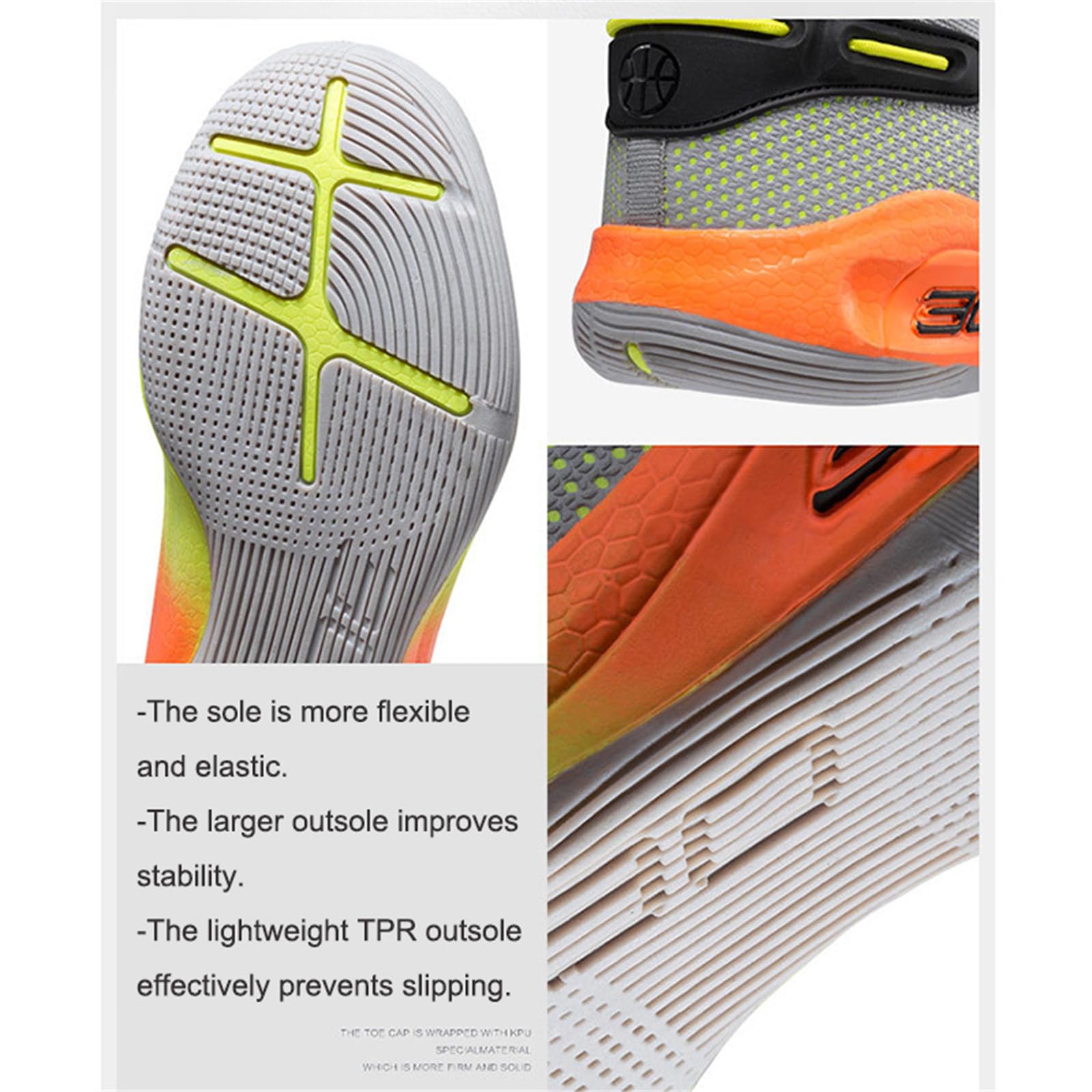 Hixingo Zapatillas de Baloncesto Hombre, Basketball Shoes Adulto Deportivas Zapatillas Running Deportivas Antideslizantes, N° 30 Unisex Transpirable Sneakers de Correr