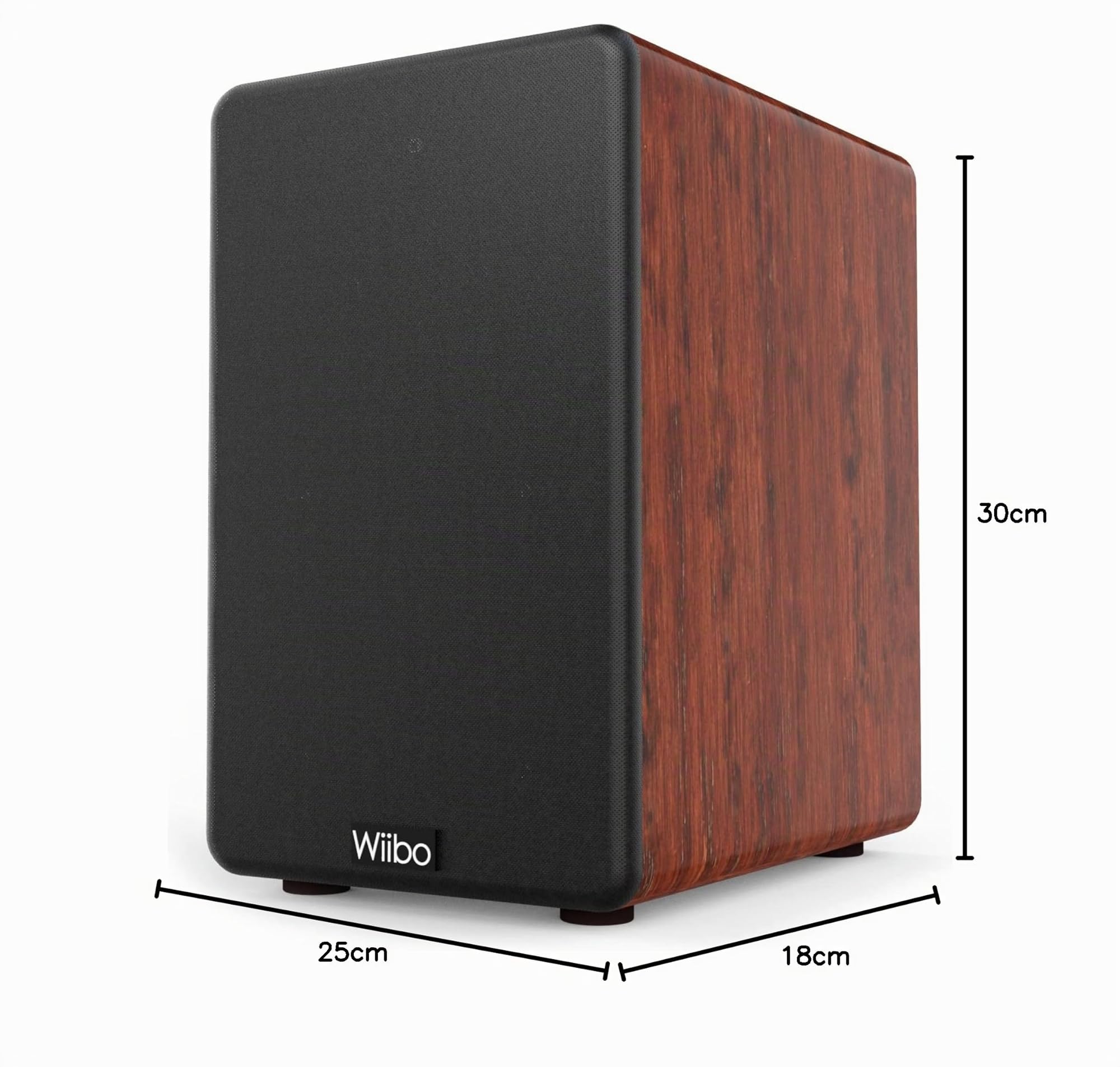 Wiibo Karino 200 Oak - Diffusori da Scaffale HiFi - Potenza 100W - Diffusori Bass Reflex a 2 Vie - Tweeter da 2 Pollici e Woofer da 5 Pollici - Coppia di Diffusori per Suono Surround