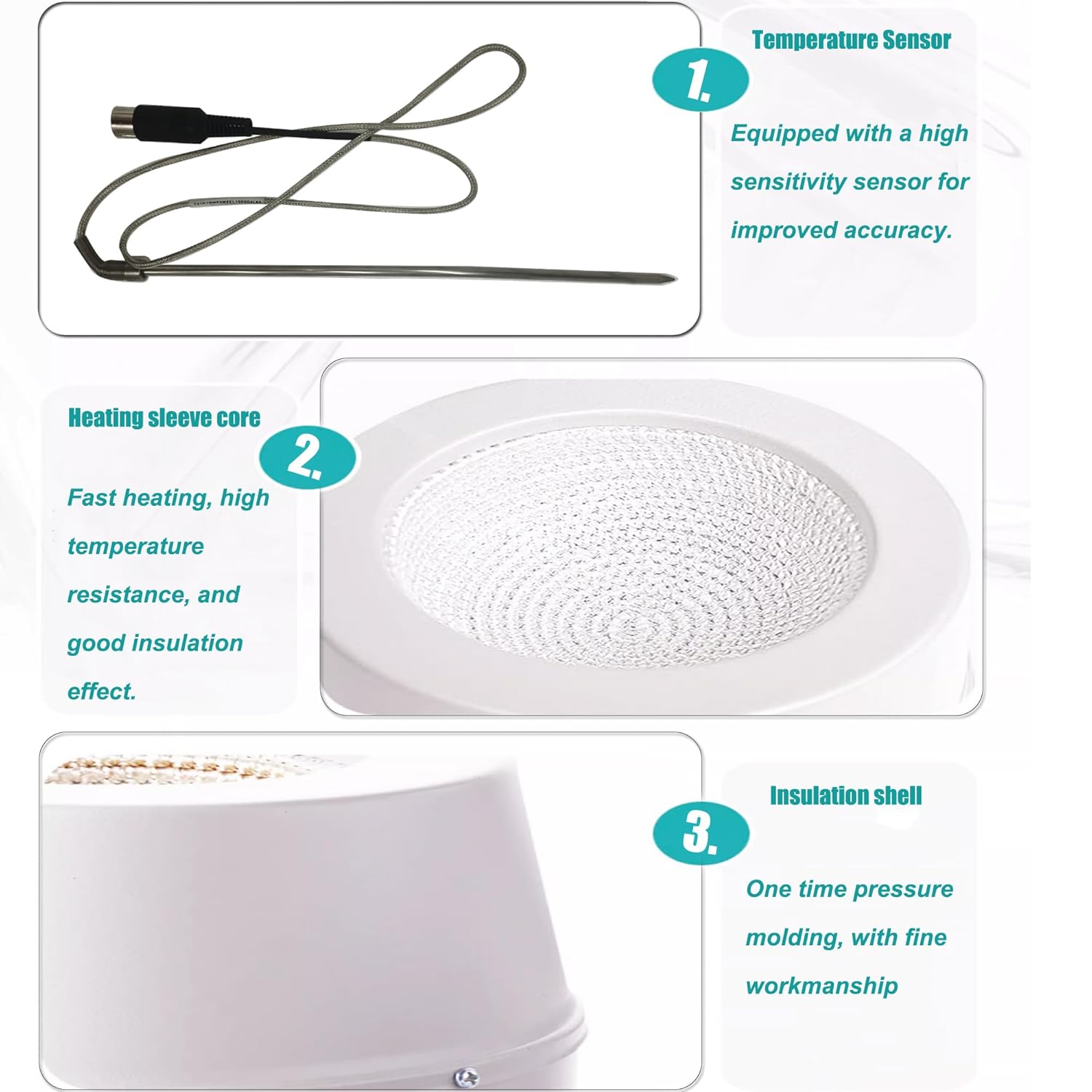 Heating Mantle 5000ml Magnetic Stirrer Heating Mantle Electric Magnetic Stirring Kit Lab Stirring Digital Display Thermostatic Heating Sleeve with Magnetic Stirrer Temperature Control 220V