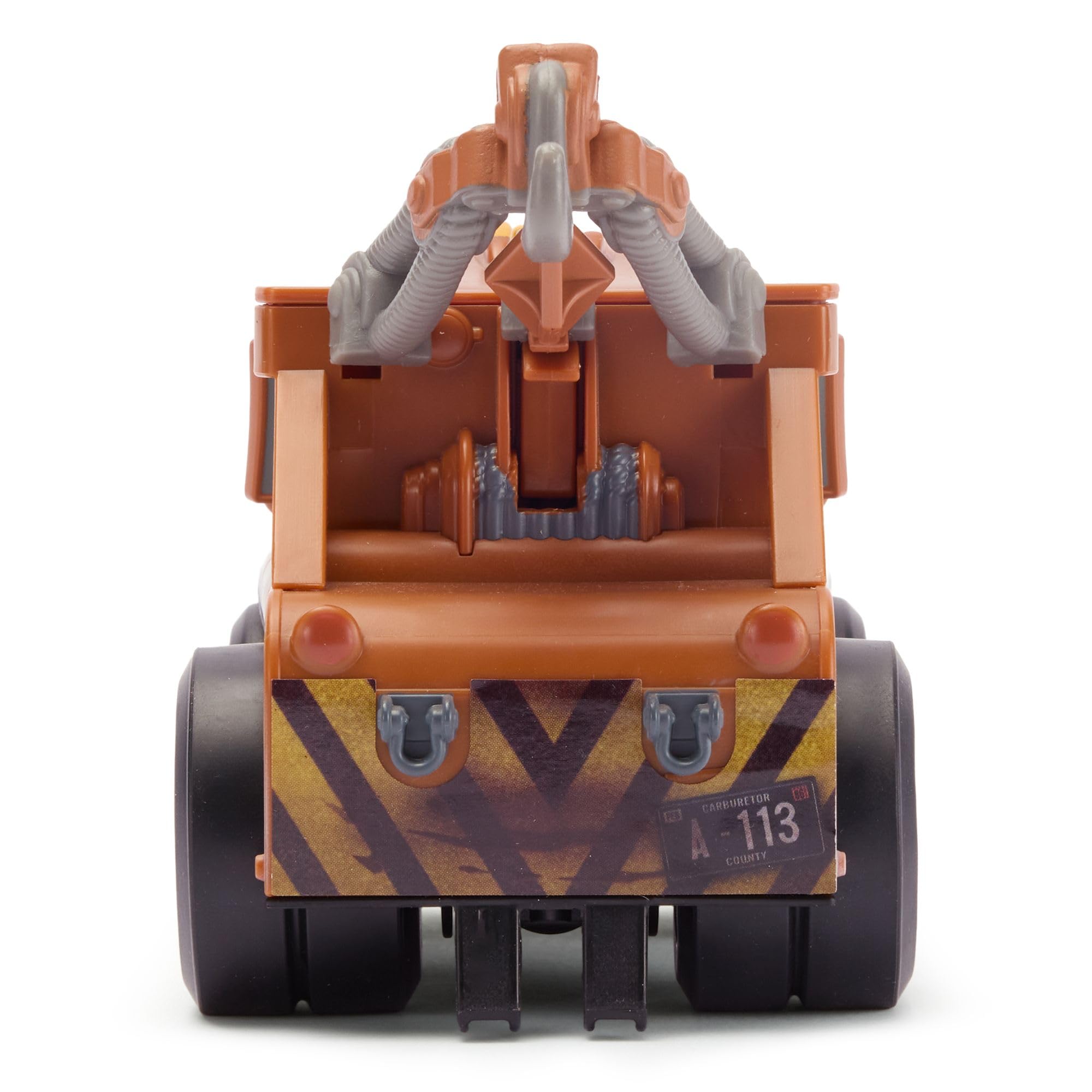 Disney Store Veicolo parlante ufficiale Mater Push 'N' Go - Giocattoli Pixar Cars - Azione con Suono e Movimento - Giocattoli del film Cars - Rivelazione del Motore e Frasi Chiave - Regalo Disney