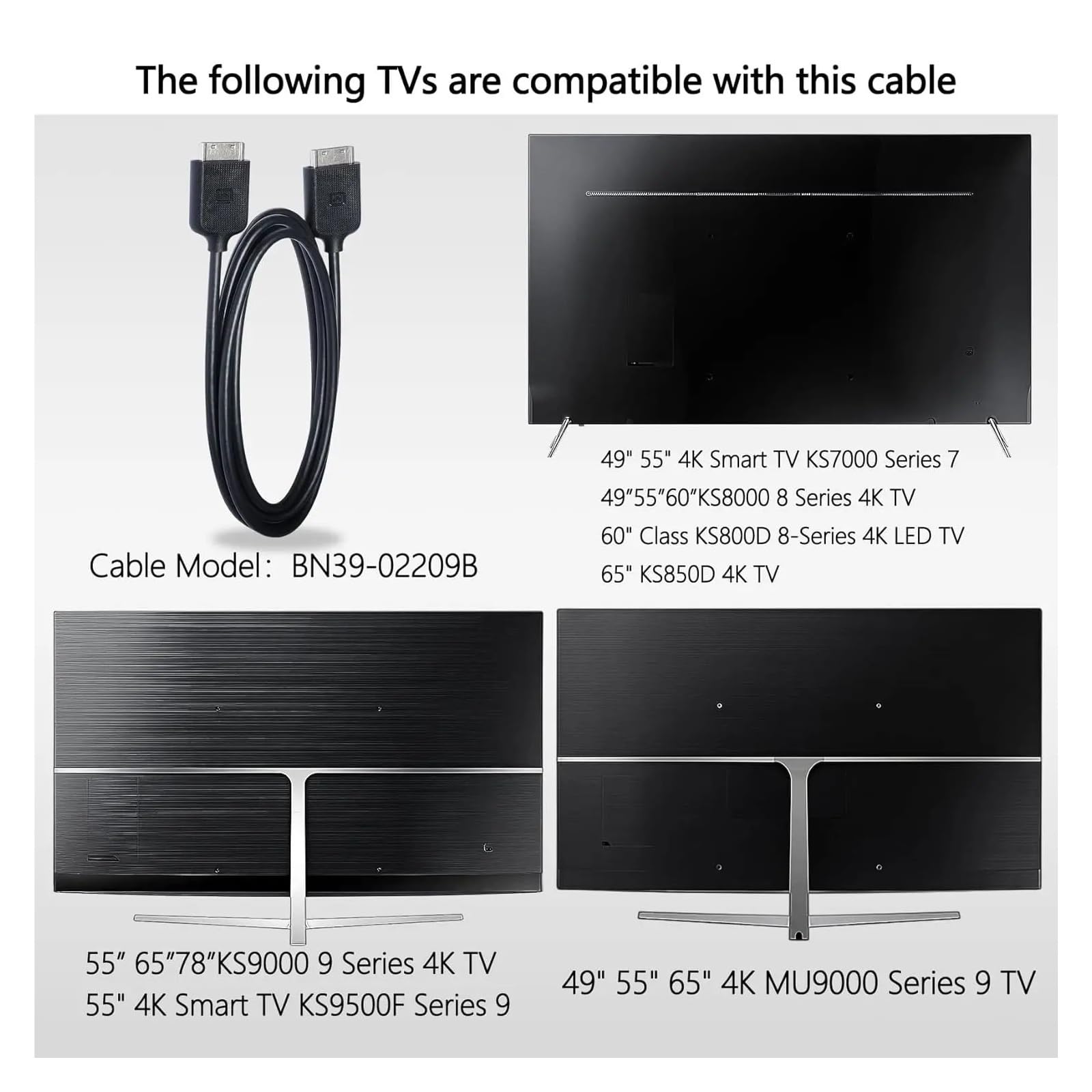 Cavo Di Connessione One Da 6,5 ​​piedi BN39-02209B BN3902209B Da 2 M, Compatibile Con Samsung, Serie KS KS800D KS850D KS900D KS950D TV SNOW1703U TV Box