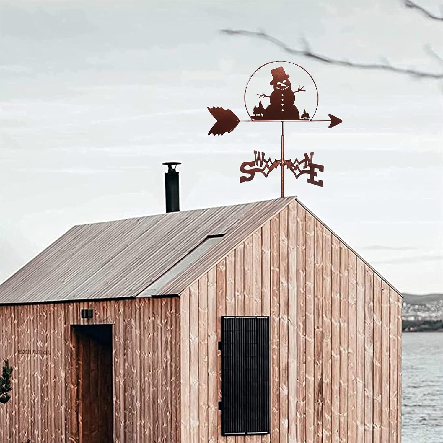 風向計、風見鶏、金属屋外アイアンヤード方向ステンレス鋼風向インジケータ耐久性のある庭のパティオ庭の装飾