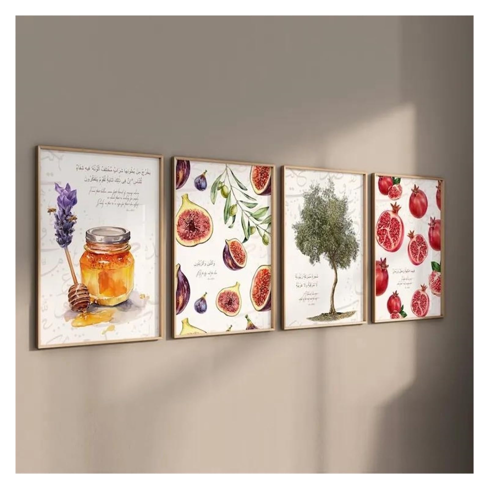 Tableaux d'art islamique lot de 4 affiches moderne 50x70cm