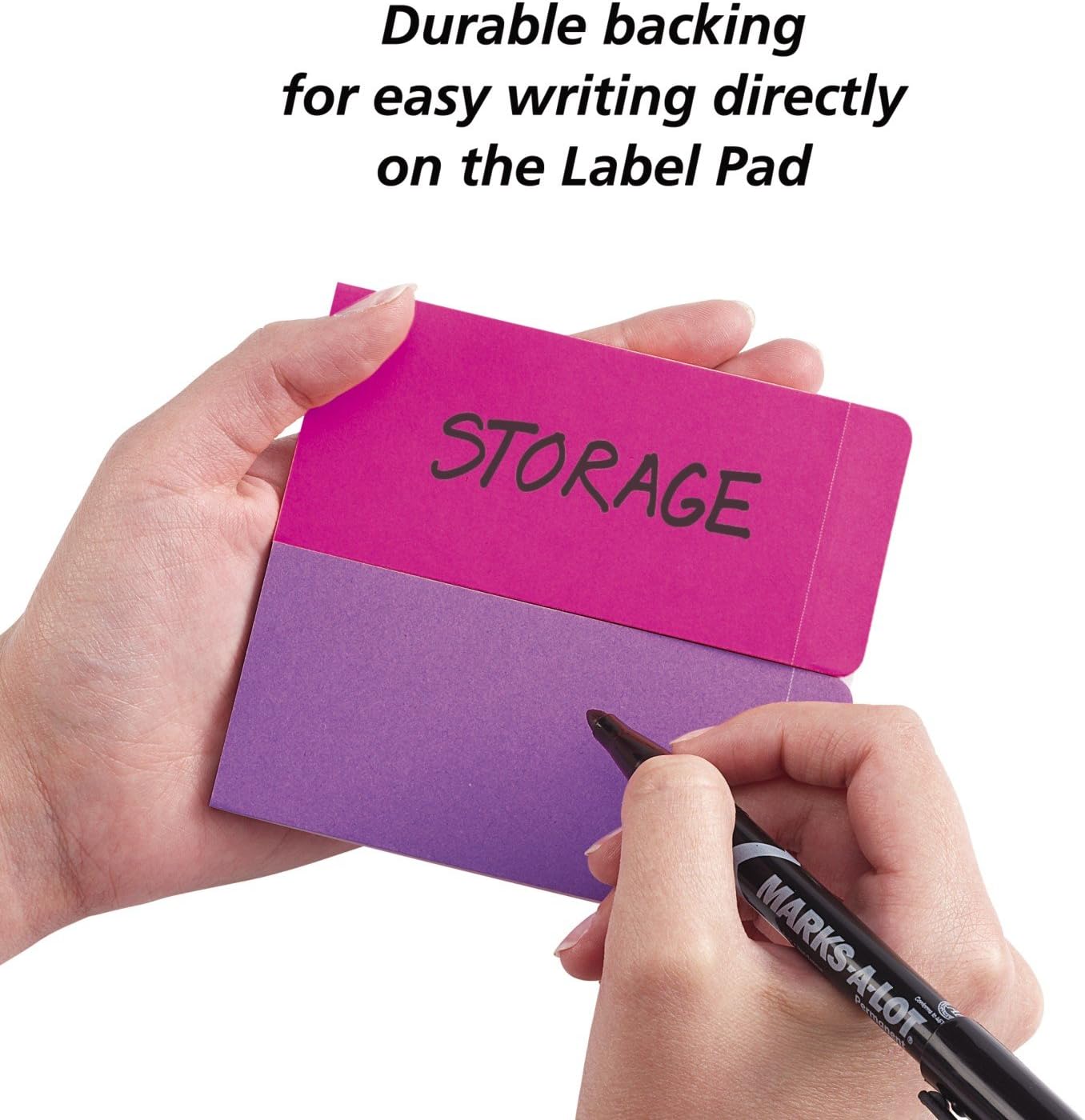 Avery Removable Label Pad, 2 x 4 Inches, Assorted Borders, 80 Labels (22023) : Office Products