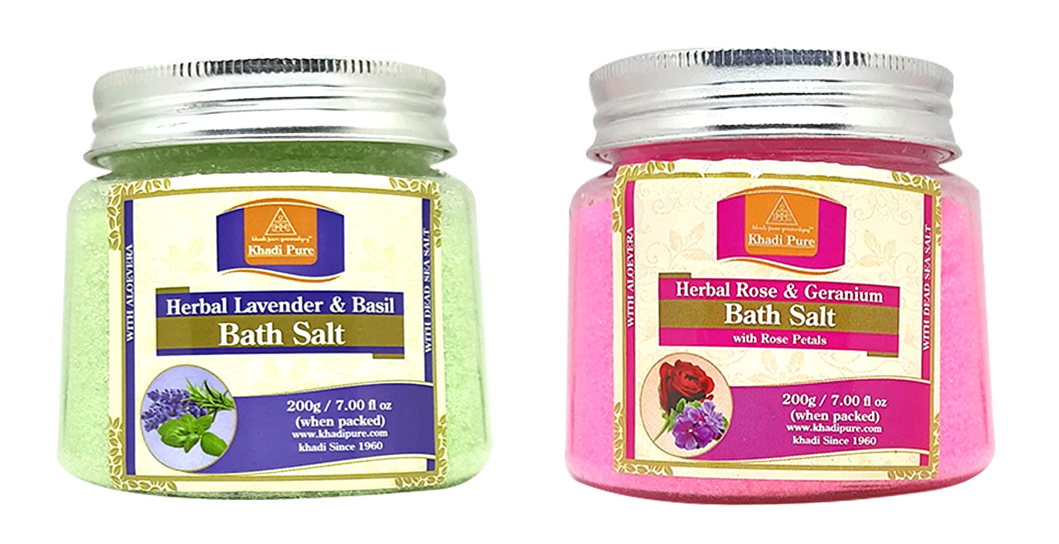 Khadi Pure Rose & Lavender Bath Salt, 200 g (Pack of 2)-image-36