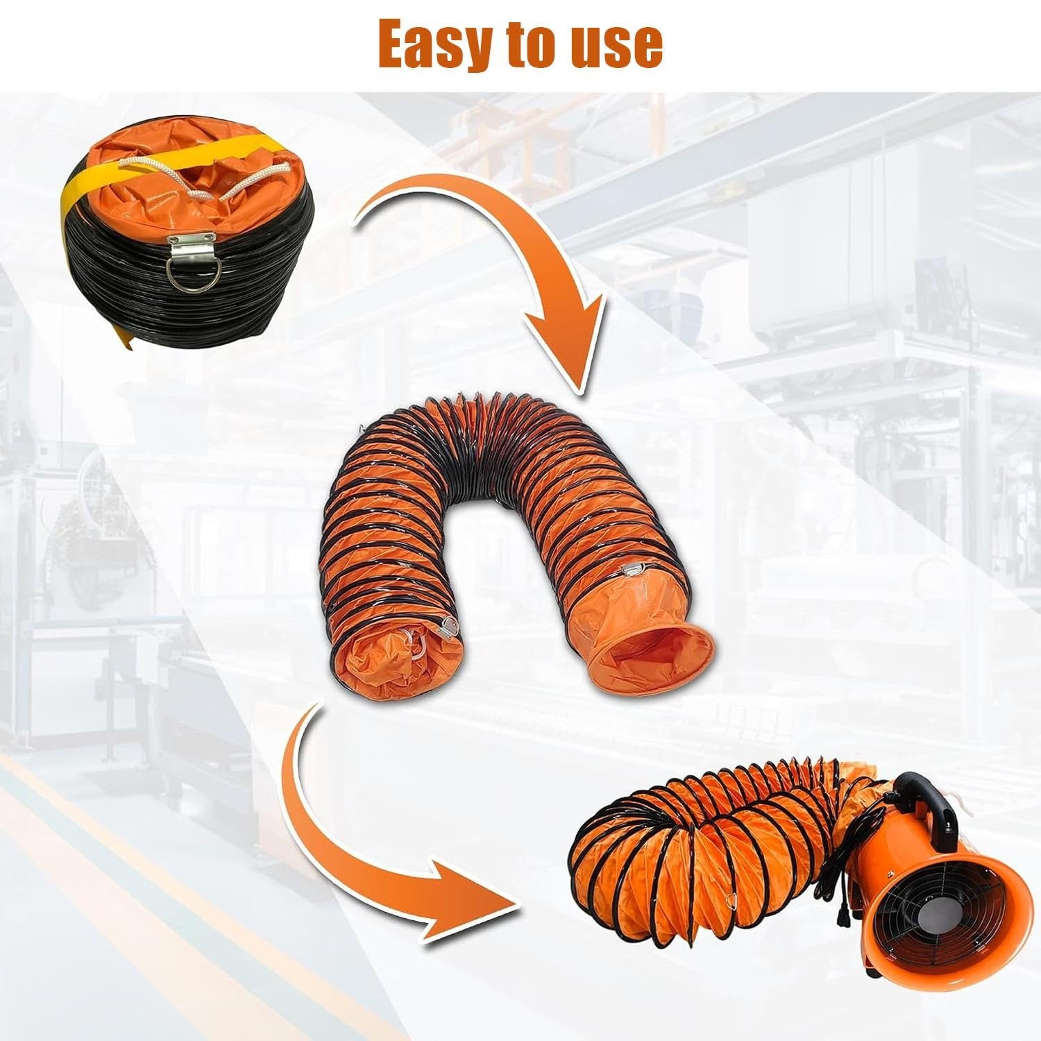 Manguera De Conducto De Ventilador Extractor, Conducto Flexible De HVAC