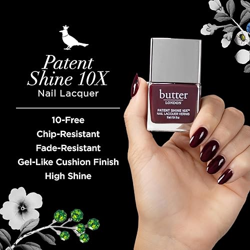 Miniatura 8 de butter LONDON Patent Shine 10X Esmalte de uñas – Acabado similar al gel y resistente a las astillas, ayuda a proteger y fortalecer las uñas, vegano