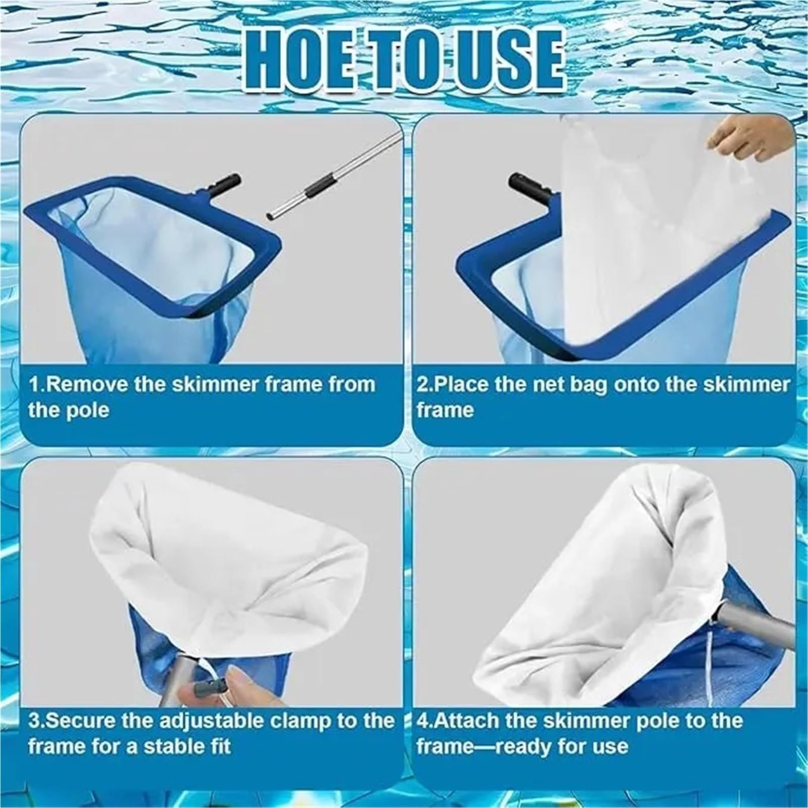 Rete for Piscina a Maglia fine di Ricambio Inserto for Skimmer in Nylon Regolabile da 26 "x22 for la Pulizia Raccoglie Polvere di polline di Sabbia Piccoli Insetti per laghetto(10pcs 66X56CM)