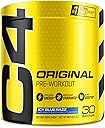 C4 Original Pre-Workout Powder For Endurance, Focus & Performance with 150mg Caffeine, Beta-Alanine, Creatine, Zero Sugar, 30 Servings, Icy Blue Razz