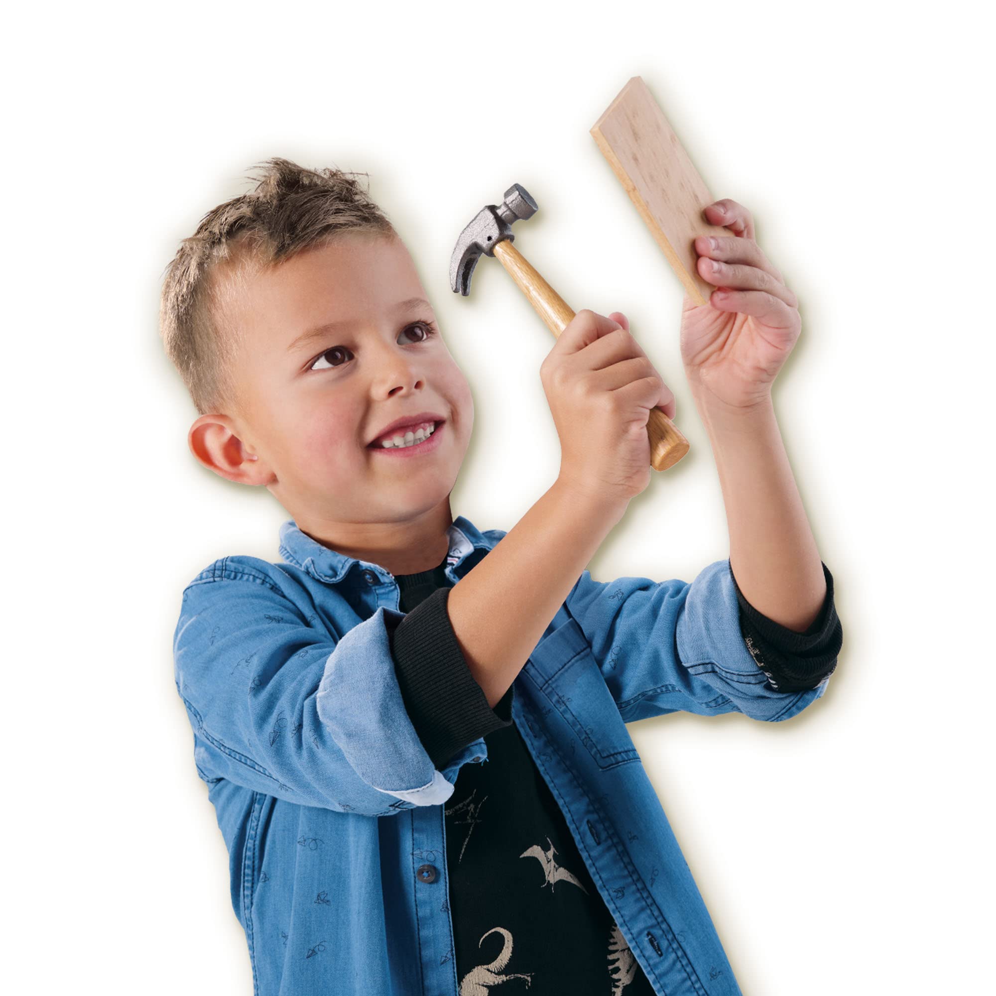 SES Creative 00942 Zestaw stolarski dinozaura dla dzieci - zbuduj swój własny model dinozaura, od 6 lat