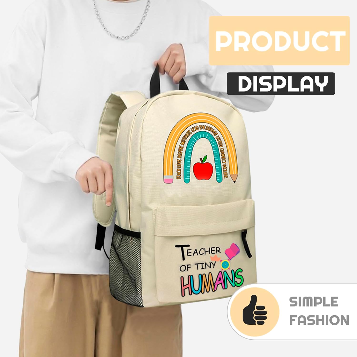 Teacher Appreciation Gifts, Teacher Backpack Womens Laptop Backpack 17.7 Inch