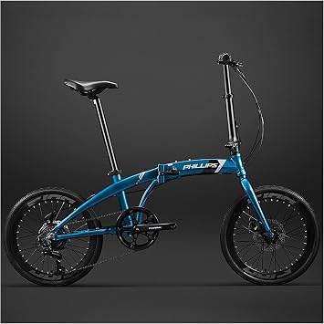 Folding Bicycle, Lightweight, No Installation Required, Folding Bicycle, 20 Inch Bicycle, Aluminum Alloy Frame, Adjustable Seat and Handlebar Height, 7-Speed Shifting, Folding Bicycle, Folding Pedal
