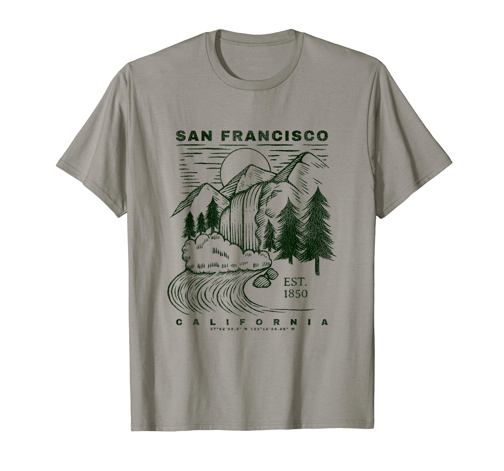 San Francisco California Neat Souvenir Rustic San Francisco T-Shirt