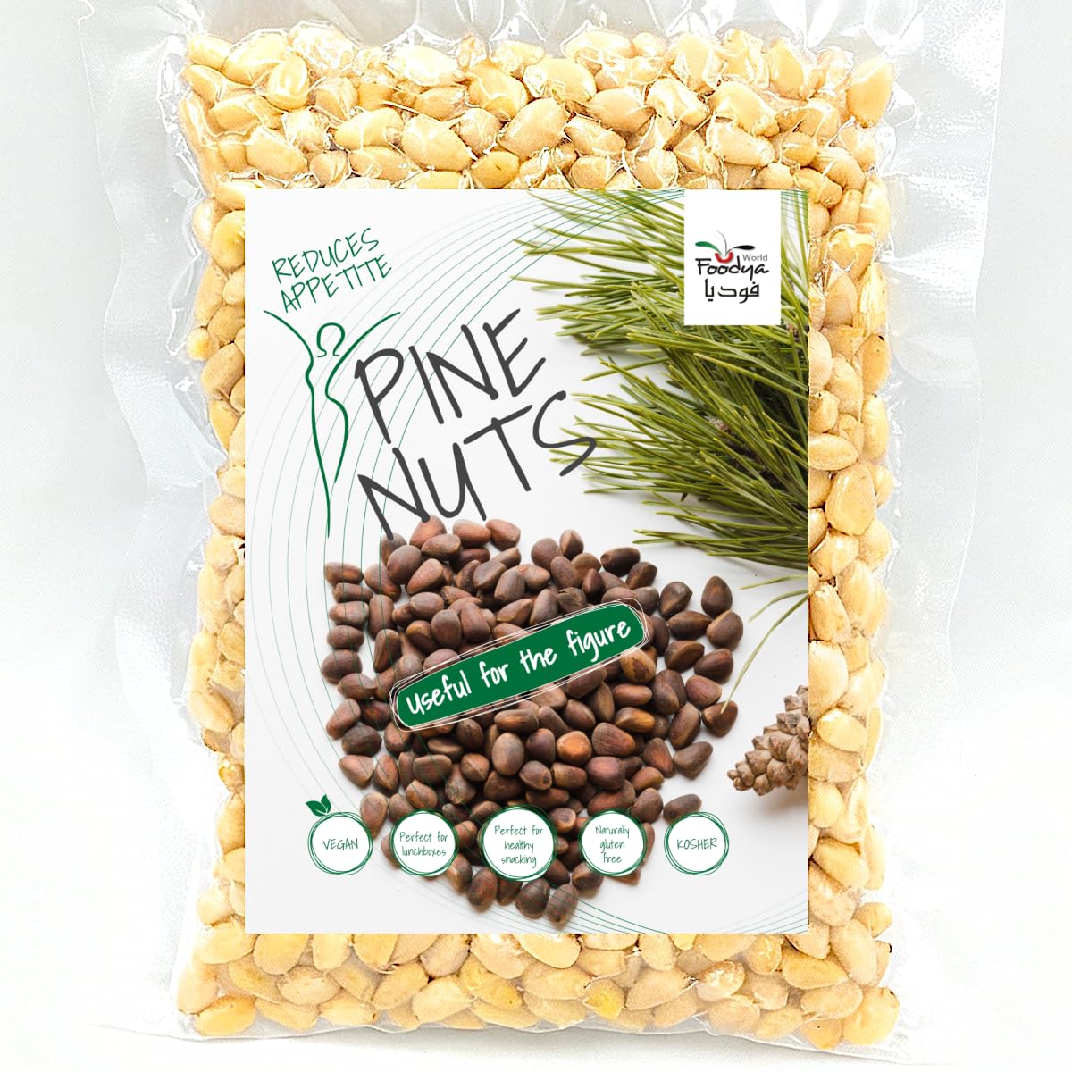 Natural Pine Nuts | Non-GMO | Daily Health Support (100 g (3.5 oz))
