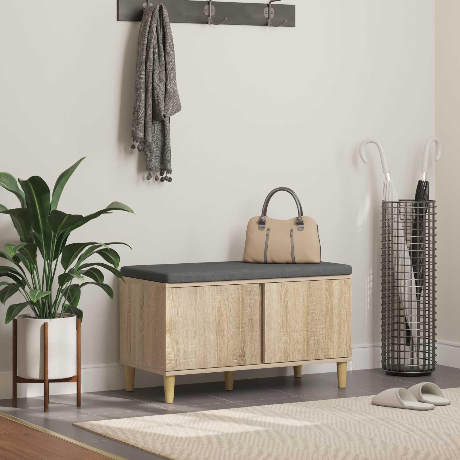 Banc de couloir résistant : la solution pour ranger vos chaussures