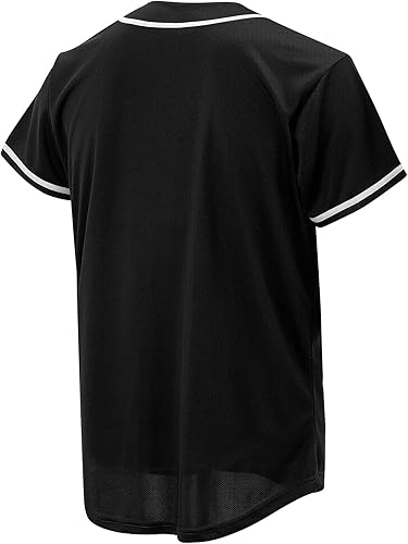 Miniatura 4 de Camiseta de béisbol para hombres y mujeres, camisas de béisbol para camisa abotonada personalizada, uniformes deportivos hipster hip hop