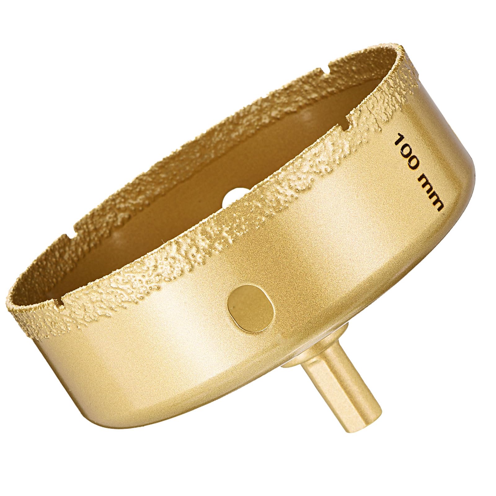 DTGN Diamond Hole Saw 3-15/16" /100mm - 1 PC - Good for Glass, Ceramic, Tile, Marble - Diamond Hole Saw Cutter - Gold