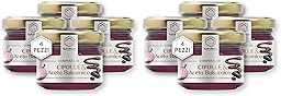Apicoltura Casentinese, Composta di Cipolle e Aceto Balsamico, Linea Gourmet, 4 Vasetti da 65 g (Confezione da 2)