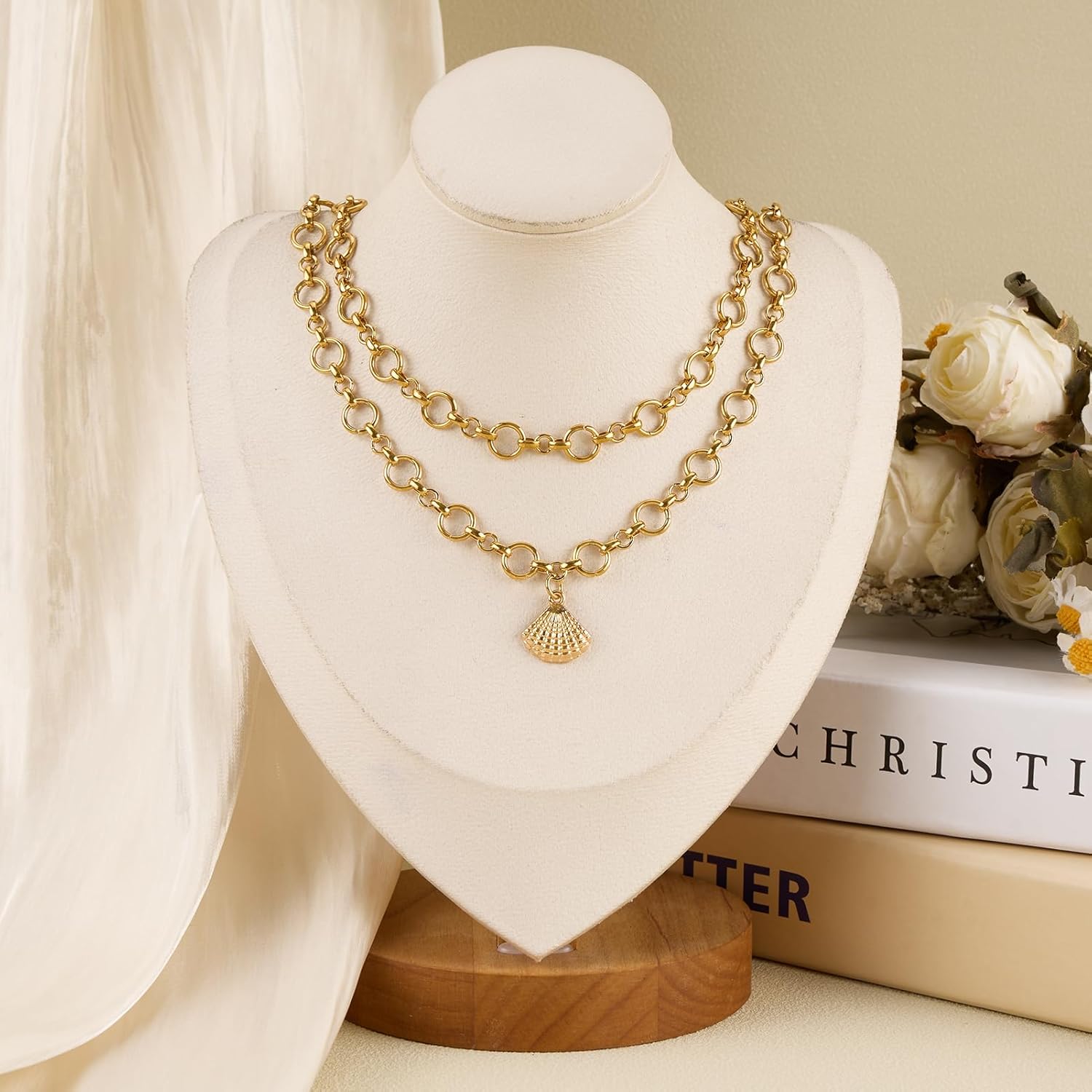 SMYHTGLIF 6.5 Feet Unwelded Round Circle Bulk Rolo Chain for Jewelry Making Gold Plated Stainless Steel Jewelry Making Chain Supplies with Lobster Clasps and Open Jump Rings - Image 7