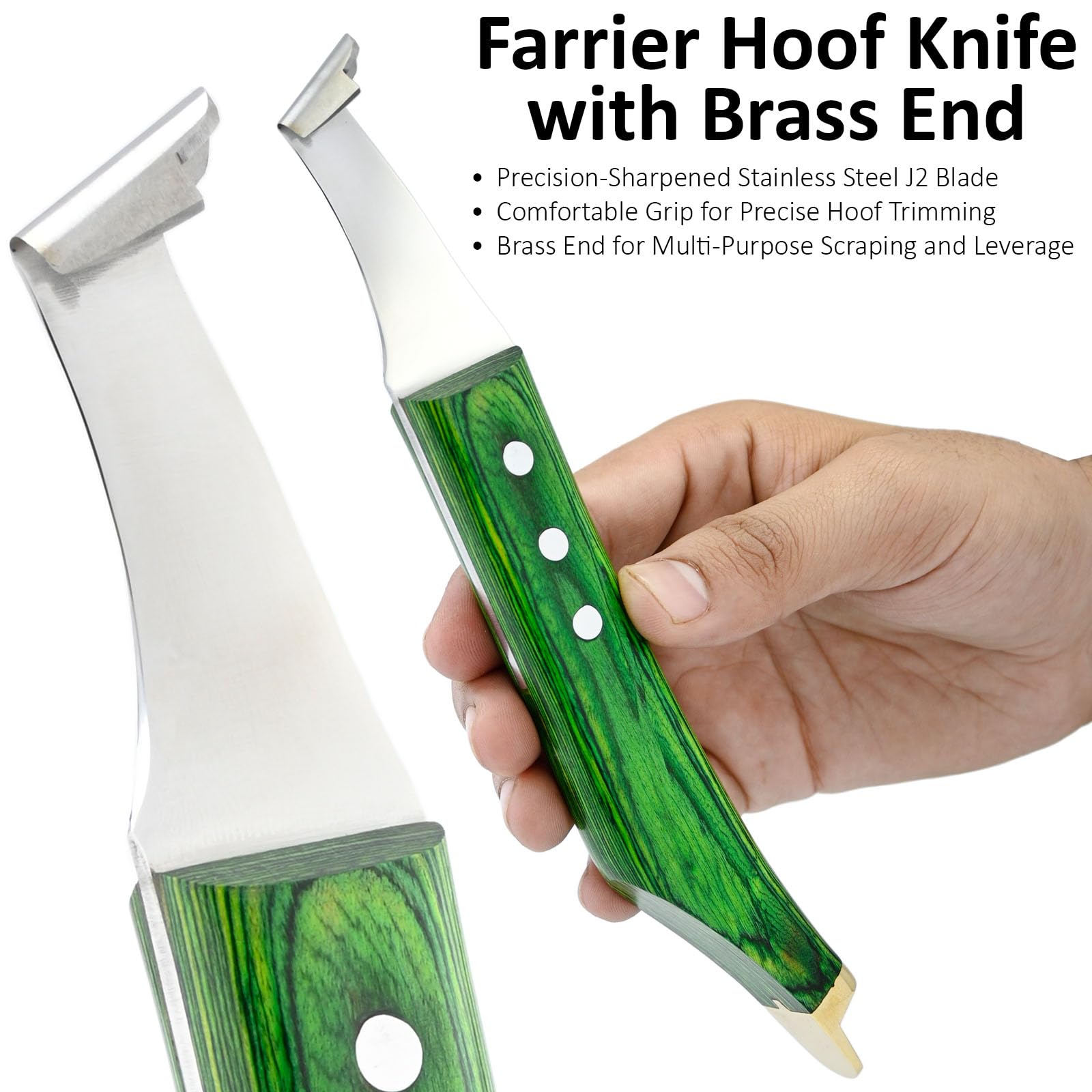 Premium Farrier Knife - Horse & Livestock Hoof Trimming -3