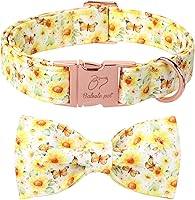 Vista 32 de Collares Verdes para Perros Pequeños, Lindo Collar de Pana para Perro con Corbatín, Hebilla de Metal de Seguridad, Collares Ajustables