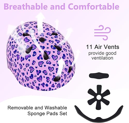 Miniatura 69 de Bienbee - Casco para niños pequeños, casco de patineta para bicicleta, equilibrio, bicicleta, scooter, para niñas y niños de 1-3-5-8-14 años