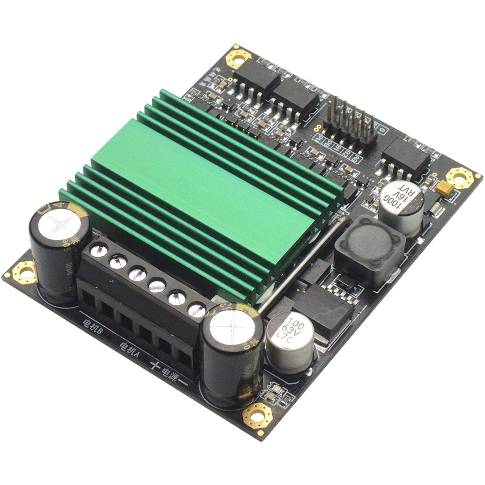 zxxin-Gleichstrommotoren, 12V ~ 48V 100A DC Motor, Antriebsmodul Board Hochfrequenz H-BRÜCKE Dual-Kanalmotor, Modullaufwerk, dauerhaft