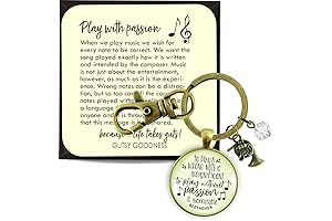 Blue French Horn keychain - A Conversation Starter