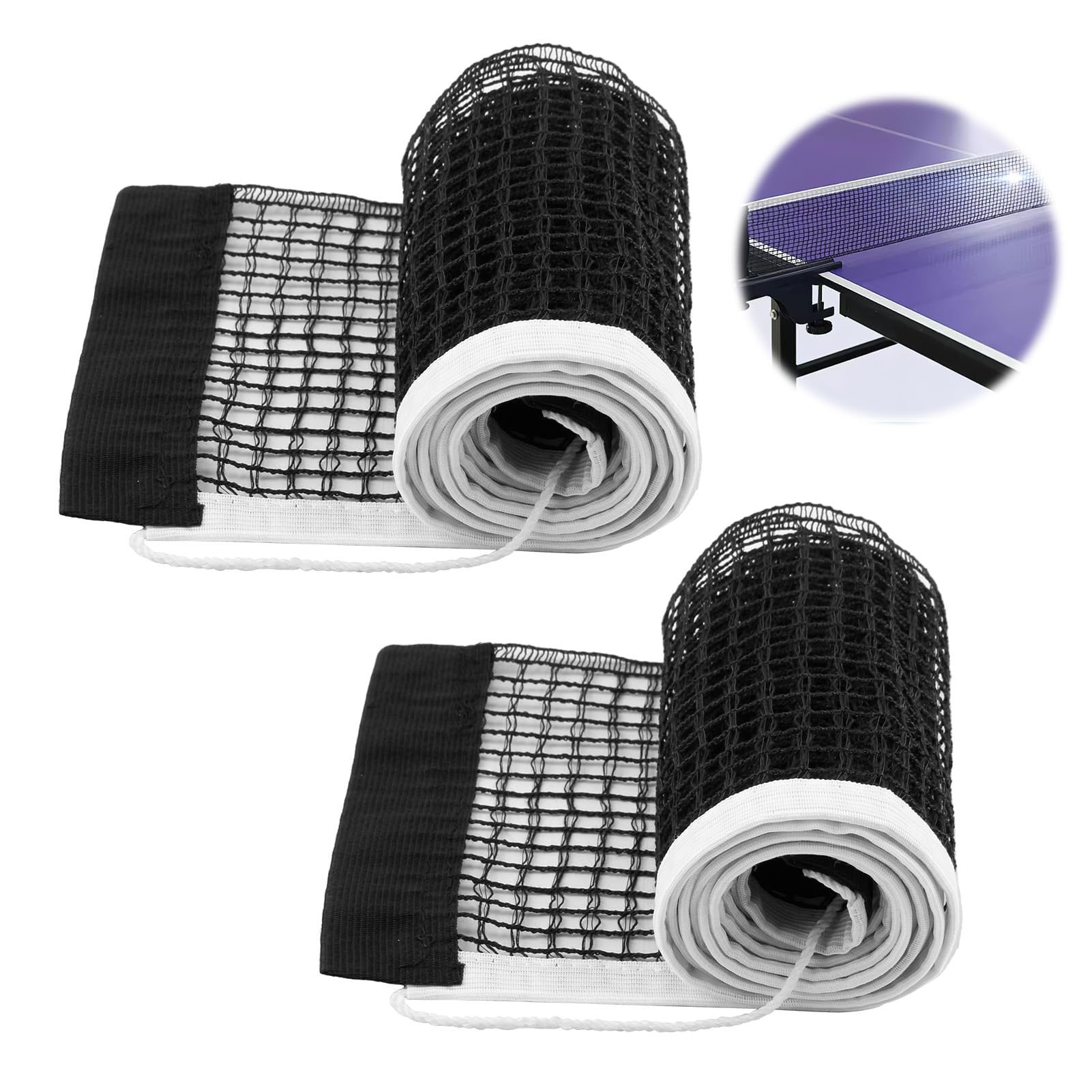 Red de Reemplazo de Tenis de Mesa Portátil Durable 2 PCS Universal para Mesas de Juego