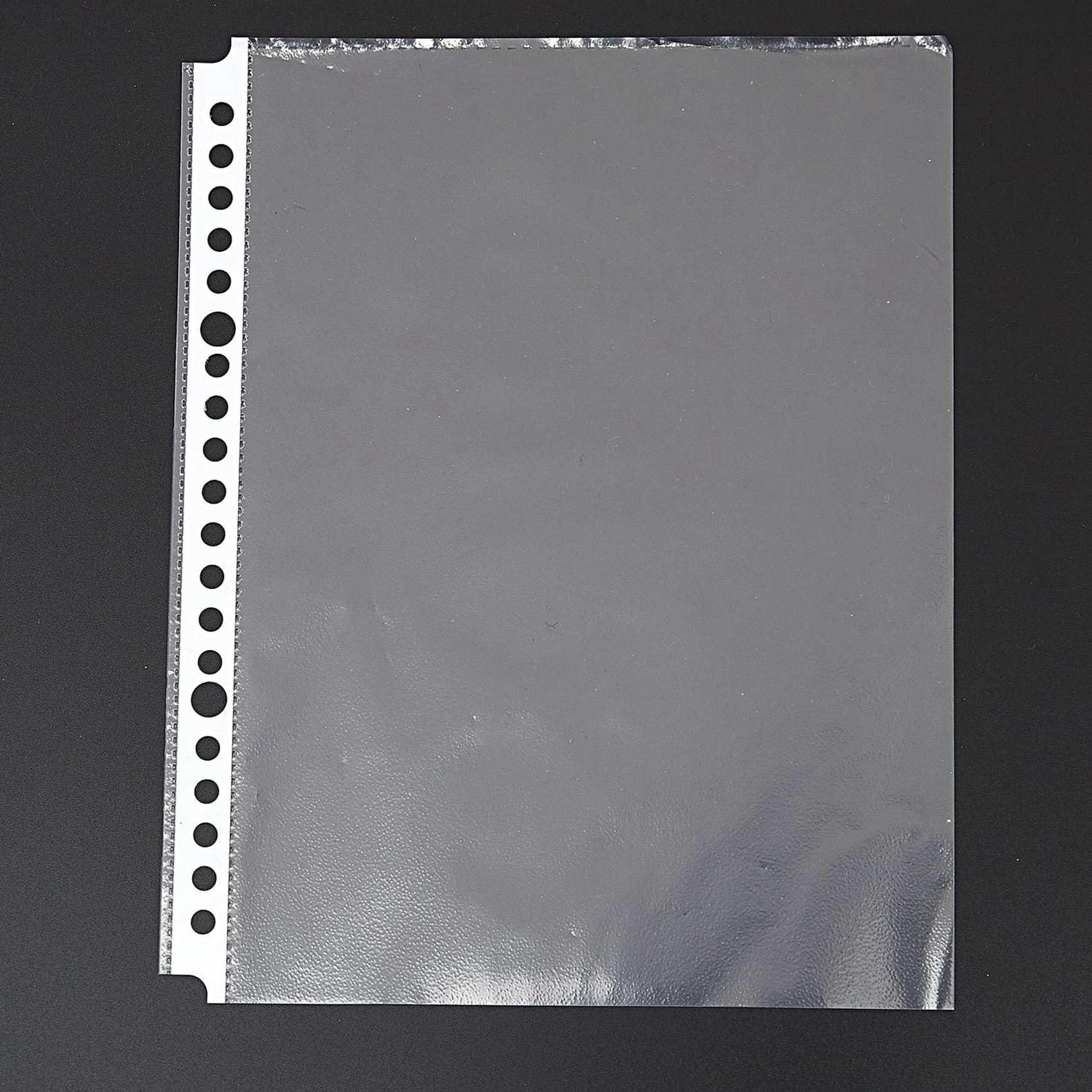 VENOAL Confezione da 600 buste trasparenti formato A5, in plastica, con fori
