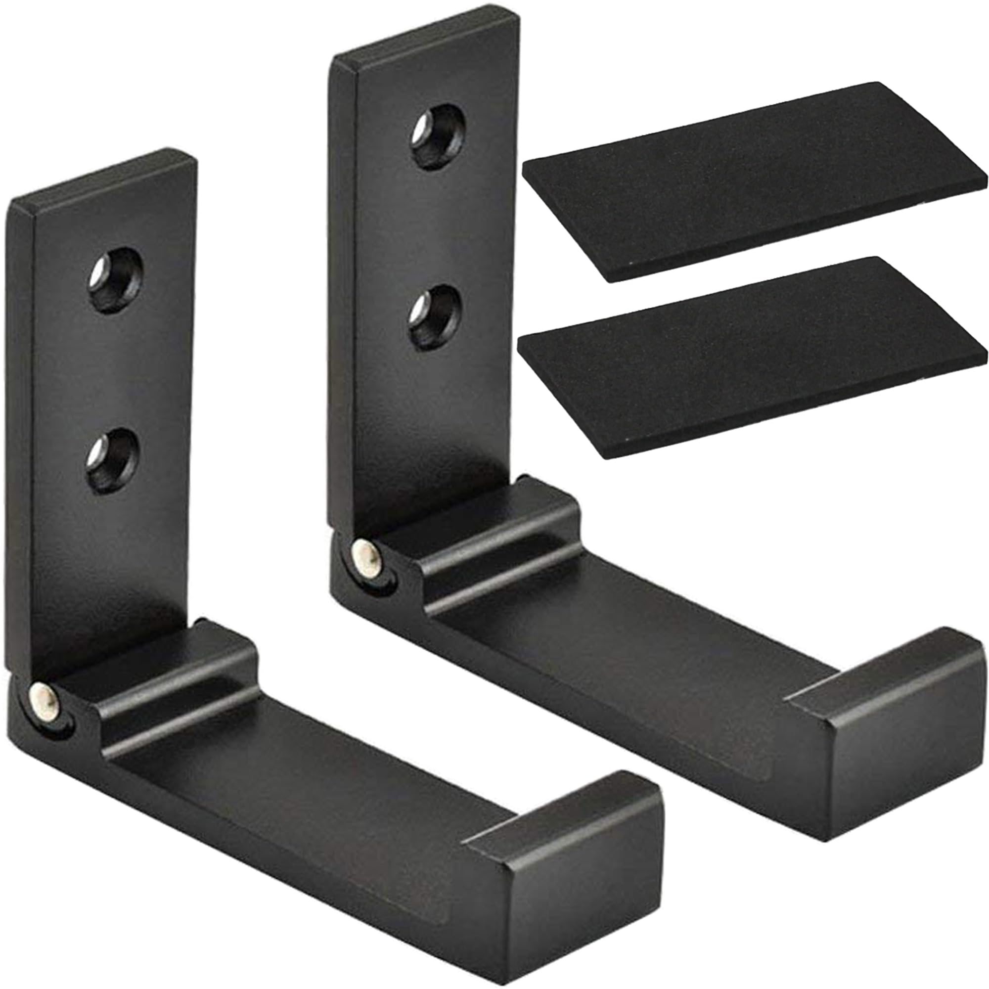 Latomex Folding Coat Hooks, Foldable Wall Hooks for Hanging Aluminum Alloy Cloth Hanger Coat Hanger Headphones Holder Headset Wall Hanger Hook- Pack