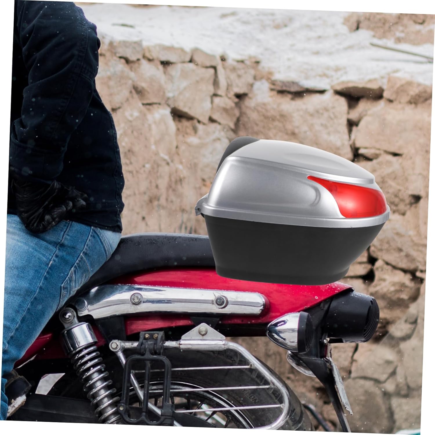Tail Trunk Storage Case for Helmets and Gear Capacity Motorbike Rear Box for Travel and Daily Use