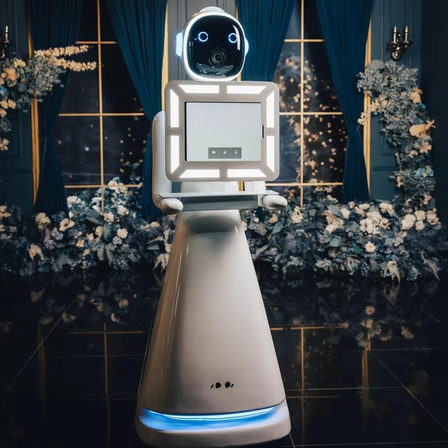 Instant Print AI Photo Booth, 360 Camera Kiosk with Face Recognition & Ring Light, APP Control for Birthday, Party, Wedding & Live Streaming