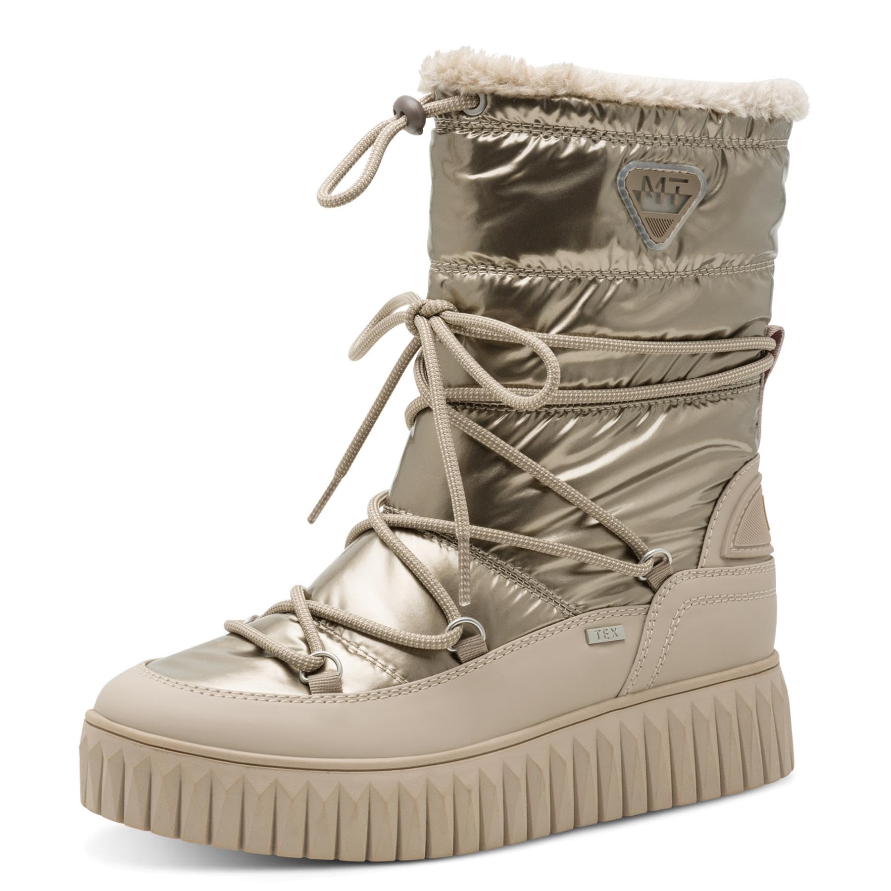 Marco Tozzi Women's Fashion-Stiefel 2-26413-45 Trendy Boot, Taupe Comb, 7.5 UK, Taupe Comb, 8 UK